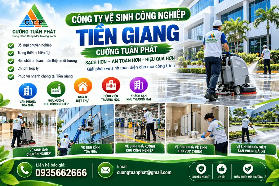 Công Ty Vệ Sinh Công Nghiệp Tiền Giang Uy Tín