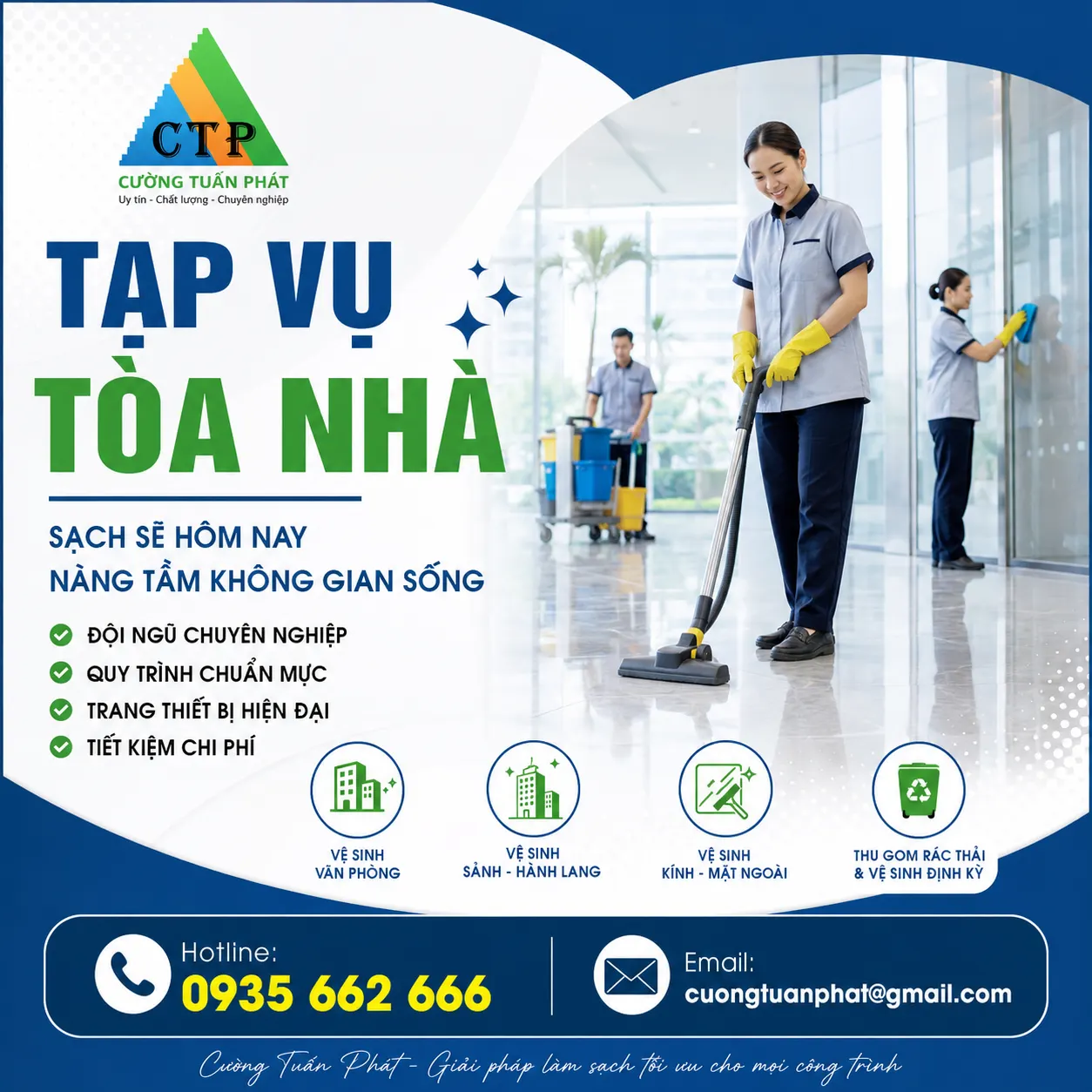 Tạp vụ chung cư và tòa nhà tại Tây Ninh Tạp vụ chung cư và tòa nhà tại Tây Ninh