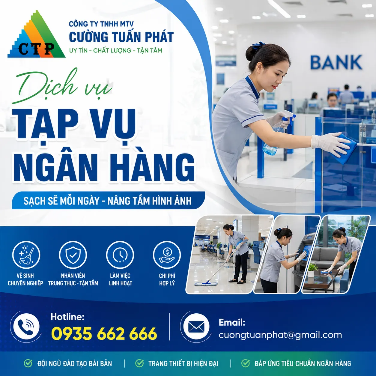 Tạp vụ ngân hàng Tạp vụ ngân hàng