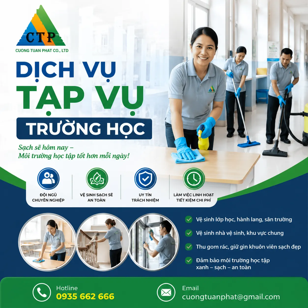 Tạp vụ trường học Tây Ninh Tạp vụ trường học Tây Ninh