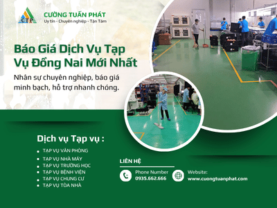 Báo Giá Dịch Vụ Tạp Vụ Đồng Nai Mới Nhất