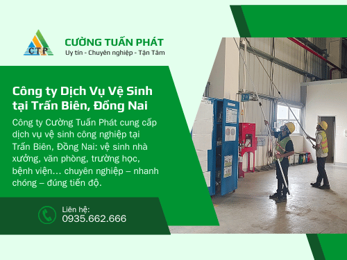 Công ty Dịch Vụ Vệ Sinh tại Trấn Biên, Đồng Nai