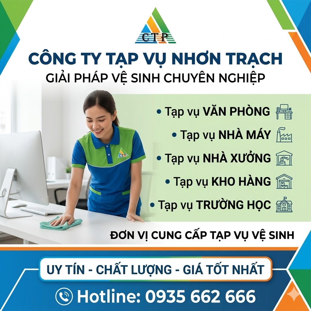 Công Ty Tạp Vụ Nhơn Trạch Giá Tốt – Dịch Vụ Chuyên Nghiệp, Tiết Kiệm Chi Phí