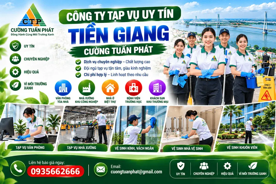Công Ty Tạp Vụ Uy Tín Tiền Giang